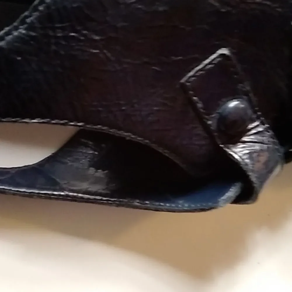 AEROSOLS LEATHER UPPER BALANCE BLACK WOMEN SHOES SIZE 9M